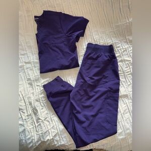 Mandala Eggplant Scrub Set